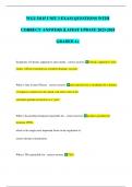 WGU D115 UNIT 3 EXAM QUESTIONS WITH  CORRECT ANSWERS &vert;LATEST UPDATE 2023-2024 GRADED A&plus;