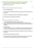NR-360: NR 360| INFORMATION SYSTEMS IN HEALTHCARE LATEST MODEL TEST 6 QUESTIONS WITH CORRECT ANSWERS 