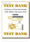 Test Bank For Introductory Clinical Pharmacology 12th Edition Ford||Latest 2024