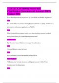 TCIC&sol;TLETS Mobile Access RE-Certification Questions and Answers 100&percnt; Correct 2024