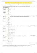 CIS 333 Pre Assessment Exam Questions and Answers Summer