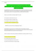 C430 HEALTHCARE QUALITY IMPROVEMENT AND RISK MANAGEMENT - WGU QUESTIONS AND ANSWERS &lpar;2023&sol;2024&rpar; &lpar;VERIFIED ANSWERS&rpar;