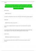C430 HEALTHCARE QUALITY IMPROVEMENT AND RISK MANAGEMENT QUESTIONS AND ANSWERS &lpar;2023&sol;2024&rpar; &lpar;VERIFIED ANSWERS&rpar;