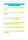 Nevada DMV Permit Test Study Guide 2023 Edition Rated A&plus;