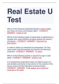 Real Estate U  Test