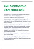 latest 2024 CSET Social Science 100% SOLUTIONS