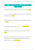 NAVY ORM QUESTIONS AND ANSWERS 100&percnt; PASS