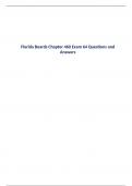 Florida Boards Chapter 460 Exam 64 Questions and Answers