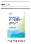 Advanced Assessment&colon; Interpreting Findings and Formulating Differential Diagnoses &ndash; 5th Edition by Mary Jo Goolsby & Laurie Grubbs &vert; Complete Test Bank for All Chapters