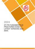 ATI PN FUNDAMENTALS PROCTORED EXAM (11 LATEST VERSIONS 2023-2024