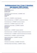 Multidimensional Care I Exam 3 Questions And Answers 100&percnt; Correct&period;