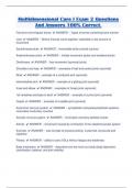 Multidimensional Care I Exam 2 Questions And Answers 100&percnt; Correct&period;