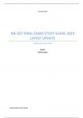 RG-ADGUARD NR-507 FINAL EXAM STUDY GUIDE2023  LATEST UPDATE FINAL EXAM STUDY GUIDE NR 507 &lbrack;Pick the date&rsqb;