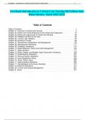 COMPLETE A&plus; TEST BANK Introduction to Critical Care Nursing 8th Edition By Sole Klein Moseley Test Bank&sol;All Chapters Included&sol; ISBN-&sol; Instant Download