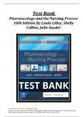Test Bank for Pharmacology and the Nursing Process 10th Edition By Linda Lilley&comma; Shelly Collins&comma; Julie Snyder Guide 2022