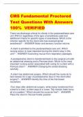 CMS Fundamental Proctored Test Questions With Answers 100% VERIFIED
