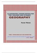 Illustrated Lesson Notes In form 3 Geography For Secondary Syllabus Topic one STATISTICAL METHODS Instructions.  The topic covers mainly compound bar graphs, proportional circlesand pie charts. There is general  advice to involve students in a lot of prac