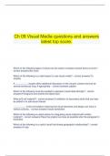  Ch 09 Visual Media questions and answers latest top score&period;