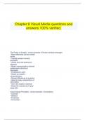   Chapter 9 Visual Media questions and answers 100&percnt; verified&period;