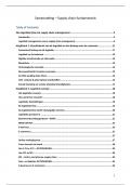Samenvatting - Supply Chain Fundamentals (+ boek) (18/20 behaald)