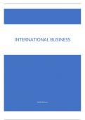 Full Summary - International Business