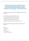 JBL MODULE 2 PRACTICE EXAM TEST BANK LATEST UPDATED VERSION 2024-2025 ACTUAL EXAM QUESTIONS AND CORRECT VERIFIED ANSWERS LATEST UPDATE &vert; GUARANTEED PASS A&plus;