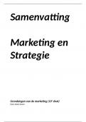 Samenvatting -  Marketing en Strategie ORM