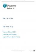 Alevel edexecl math 2023 paper 1 Markscheme