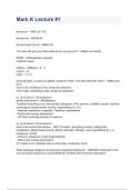 Mark K Lecture &num;1  NEWEST 2026&sol;2027 ACTUAL EXAM COMPLETE QUESTIONS AND CORRECT DETAILED ANSWERS &lpar;VERIFIED ANSWERS&rpar; &vert;ALREADY GRADED A&plus;&vert;&vert;BRAND NEW&excl;&excl;