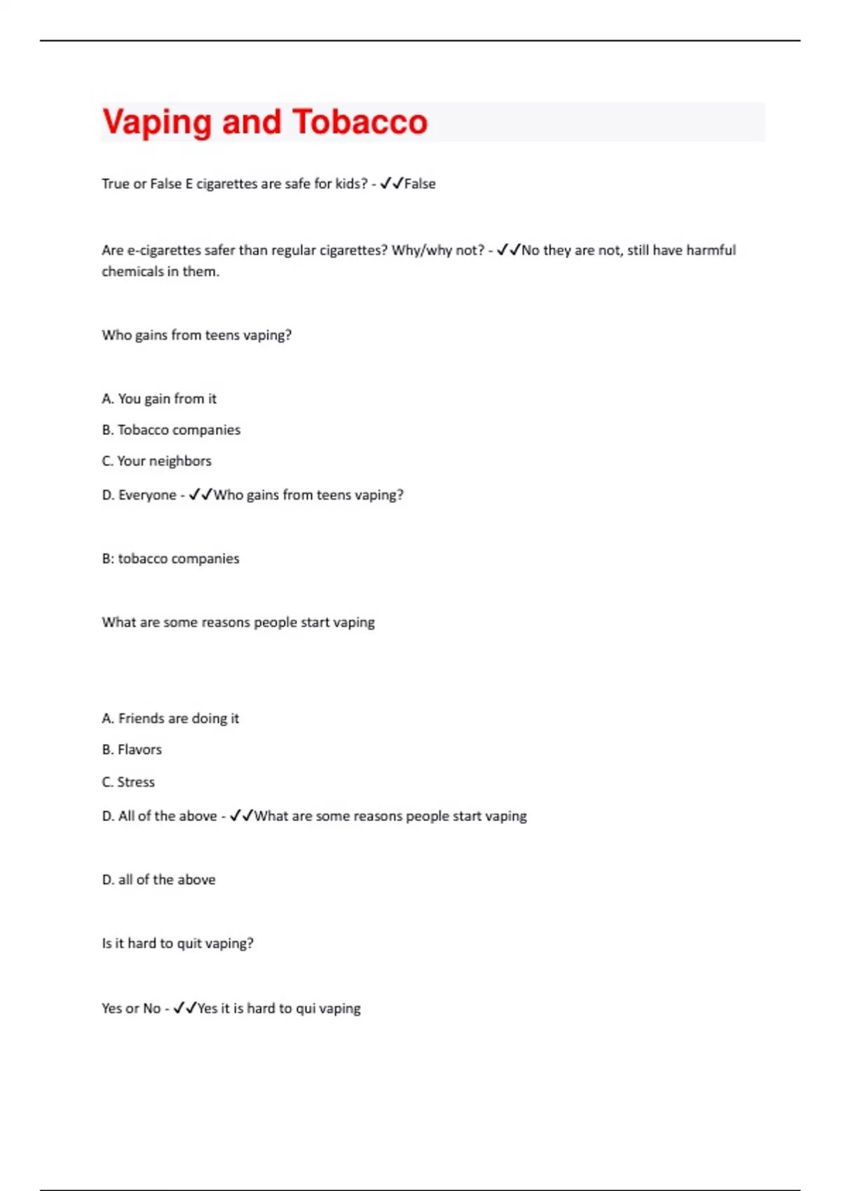 tobacco questions and answers Vaping and Tobacco Questions And Answers Rated A+ New Update Assured  Satisfaction - Vaping and Tobacco
