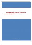 FNP 590 Midterm and Finals Questions with Answers and Explanations.