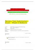 NURS 6501 Midterm Exam2023  (WEEK 6 TEST SUBMISSION )NURS-6501N Advanced Pathophysiology NURS-6501N-32, Advanced Pathophysiology. Questions and Answers (Verified Answers)