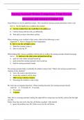 Nursing Assistant Written Competency Exam Review Questions and Answers Graded 1A&plus;