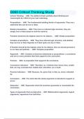 D265 Critical Thinking Study Exam Latest &lpar;2023 &sol; 2024&rpar; &lpar;Verified Answers&rpar;