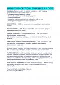 WGU D265- CRITICAL THINKING & LOGIC Exam Latest &lpar;2023 &sol; 2024&rpar; &lpar;Verified Answers&rpar;