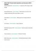 WGU D027 Study Guide Questions and Answers &lpar;2023 Update&rpar;