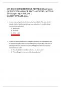 ATI RN COMPREHENSIVE RETAKE EXAM 2019 QUESTIONS AND CORRECT ANSWERS &lpar;ACTUAL TEST&rpar; 150&plus; QUESTIONS LATEST UPDATE 2024