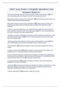 ASLP 3030 Exam 1 Complete Questions And Answers Rated A&plus;