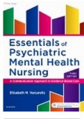 Test bank essentials of psychiatric mental health nursing 3rd edition by varcarolis 5