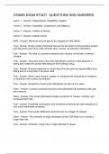 CSAMS EXAM STUDY QUESTIONS AND ANSWERS