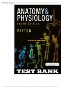 Test Bank For Anatomy & Physiology 10th Edition By Kevin T. Patton ( ) / 9780323528795 / Chapter 1-48 / Complete Questions and Answers A+