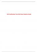 MA Certification Test 2024 New Solution Guide