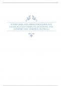 SUPERVISOR AND OPERATOR RADIOLOGY EXAM 2023&sol;2024 COMPLETE QUESTIONS AND ANSWERS 100&percnt; VERIFIED &vert; RATED A&plus;
