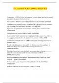HCA 110 EXAM 100&percnt; SOLVED