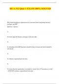 HCA 312 Quiz 1 EXAM 100&percnt; SOLVED