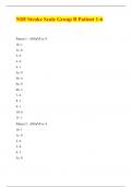 NIH Stroke Scale Group B Patient 1-6