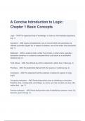 Test Bank for A Concise Introduction to Logic&comma; 14th Edition Questions and Answers &lpar;A&plus; GRADED 100&percnt; VERIFIED&rpar;