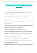 Air Assault Phase 1&lpar;West Point&rpar; Exam Questions and Answers Already Passed