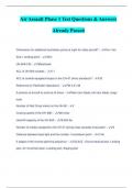 Air Assault Phase 1 Test Questions & Answers  Already Passed