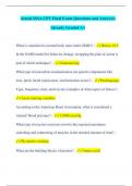 Actual ISSA CPT Final Exam Questions and Answers&vert;  Already Graded A&plus;